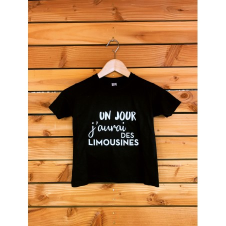 Tee-shirt enfant "Un jour j'aurai des Limousines"