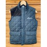 Bodywarmer matelassé bleu femme