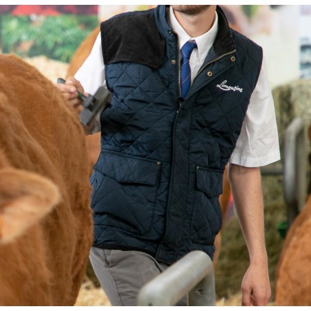 Bodywarmer matelassé bleu homme