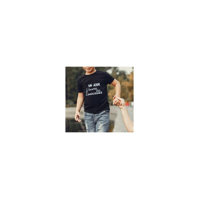 Tee-shirt enfant "Un jour j'aurai des Limousines"