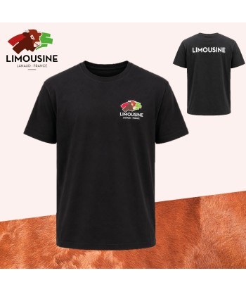 T-shirt noir (mixte) - Gamme éleveur Limousine
