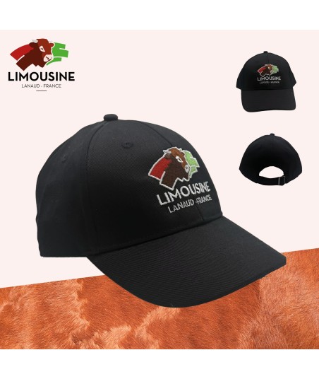 Casquette noire - Gamme éleveur Limousine
